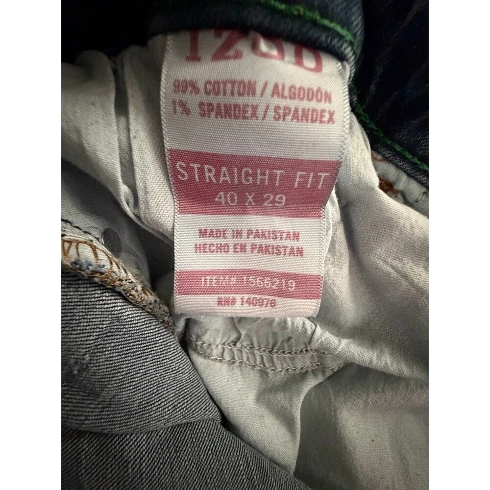 Izod Lot of 2 Men's  Dark Blue & Blue Straight Fit Comfort Stretch Jean 40